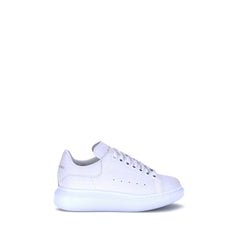 Women's White Calf Leather Bos Taurus Platform Sneakers
