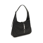 Black Fabric Shoulder Bag