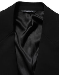 Black Wool Single Breasted Men Blazer Jacket Vigin Clothing