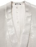 Men's White Viscose Single Breasted Blazer Jacket Polyester Clothing