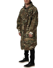 Men's Multicolor Camouflage Hooded Coat Jacket Nylon Clothing
