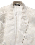 Off White Floral Single Breasted Men Jacket Black Polyester Acetate Nylon Clothing