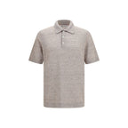 Beige Linen Polo Shirt