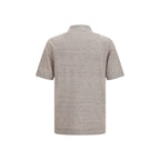 Beige Linen Polo Shirt