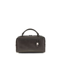 Women's Boston Explorer Top Handle Bag Brown Calf Leather Bos