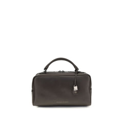 Women's Boston Explorer Top Handle Bag Brown Calf Leather Bos