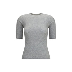 Women's Gray Cashmere Sweatshirt Clothing
