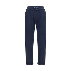 Women's Blue Polyamide Casual Pants