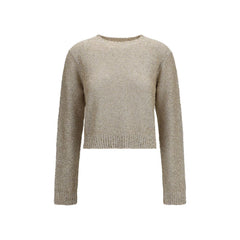 Women's Beige Linen Sweatshirt Clothing