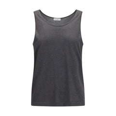Women's Gray Cashmere Tank Tops