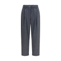 Women's Gray Wool Oves Aries Casual Pants