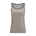 Women's Beige Linen Tank Tops