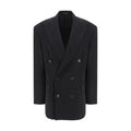 Women's Black Wool Oves Aries Blazer Clothing