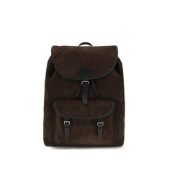 Men's Brown Calf Leather Bos Taurus Backpack