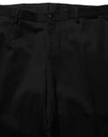 Men's Black Crystal Embellished 2 Piece Suit Virgin Wool Silk Polyester