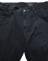Black Cotton Mid Waist Skinny Men Denim Jeans Clothing