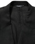 Men's Black Linen Slim Fit Formal 2 Piece Suit