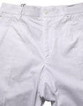 Men's Cotton-Elastane Tapered Leg Trousers White