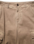 Men's Cotton-Elastane Cargo Pants Beige