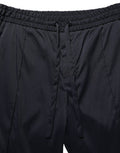 Men's Black Nylon Straight Jogger Sweatpants Pants Elastane