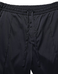 Men's Black Nylon Straight Jogger Sweatpants Pants Elastane