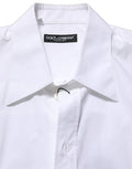 Men's White Cotton Sleeveless Formal Dress Shirt