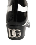Black White Zebra Knee High Men Boots Shoes Calf Leather Accessory