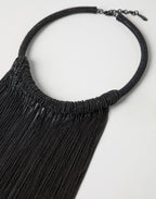 Gray Brass Necklace