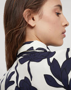Bicolor Cotton Pattern Shirt