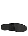 Men's Suede Slipper Black Goatskin