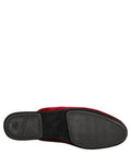 Men's Red Suede Slipper Goatskin