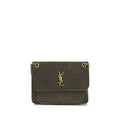 Women's Gray Lamb Ovis Aries Shoulder Bag