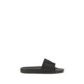 Men's Black Rubber Flat Sandals