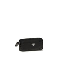 Black Recycled Polyamide Clutch Bag