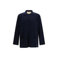 Men's Blue Wool Oves Aries Cardigan Clothing