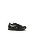 Men's Black Polyamide Athletic Sneakers
