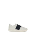Men's Blue Calf Leather Bos Taurus Low Top Sneakers