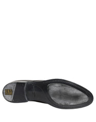 Dress Black Leather Lace Up Derby Men Shoes Calf