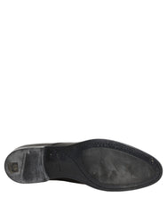 Men's Dress Black Leather Lace Up Derby Shoes Calf