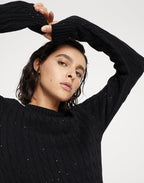 Black Cotton Casual Dress