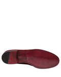 Maroon Velvet Slip On Men Dress Loafers Shoes Cotton