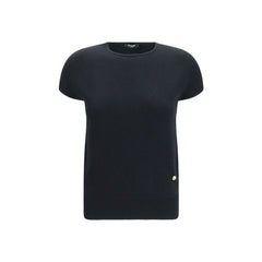 Women's Black Wool Oves Aries Sleeveles Sweater Clothing