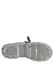 Gray Airmaster Panelled Low Top Men Sneakers Shoes Nylon Suede