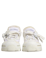 White Airmaster Panelled Low Top Men Sneakers Shoes Nylon Suede