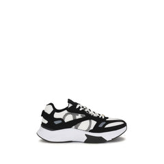 Men's Multicolor Fabric Athletic Sneakers