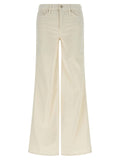 Mother Twister Sneak Trousers — Cream