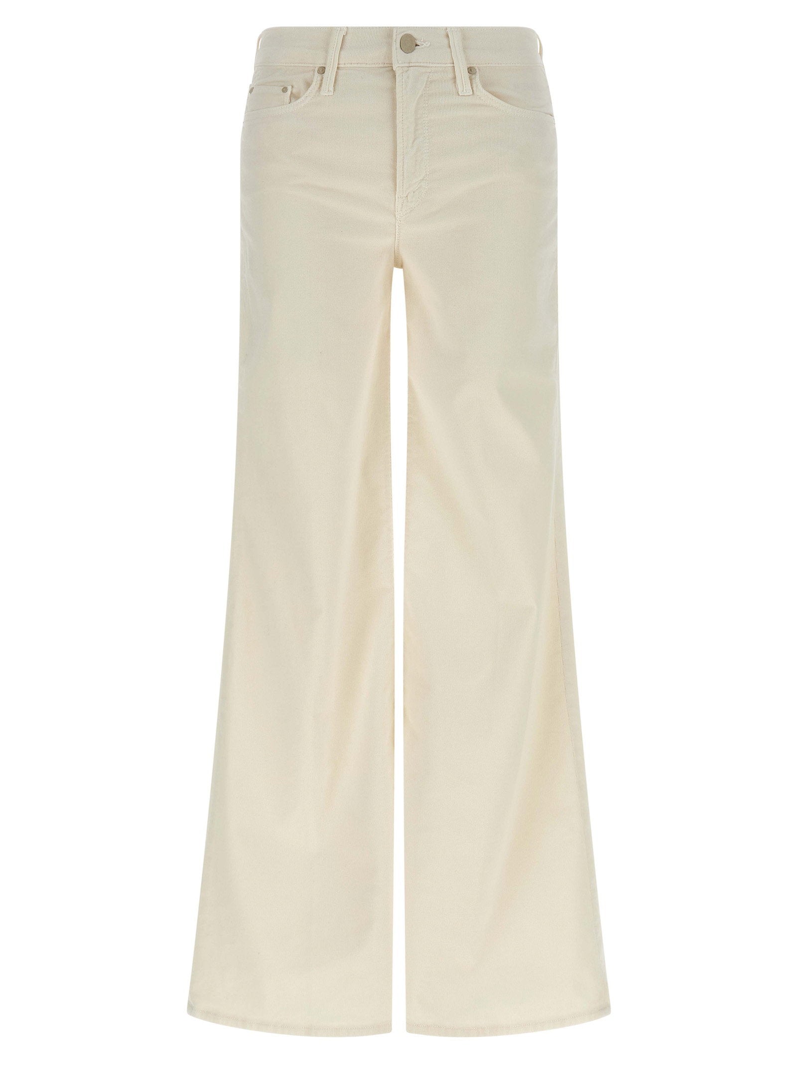 Mother Twister Sneak Trousers — Cream