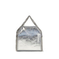 Women's Top Handle Bag Silver Polyester