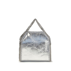 Women's Top Handle Bag Silver Polyester