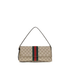 Women's Madison Shoulder Bag Beige Cotton Linen Polyurethane
